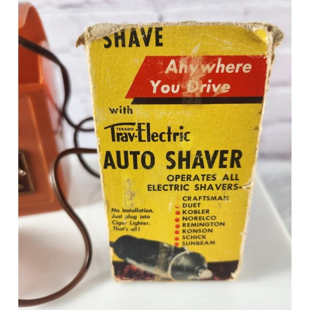 1948-50 Terado -Electric Auto Shaver Plug Charger Box Inserts & Receipt Prop